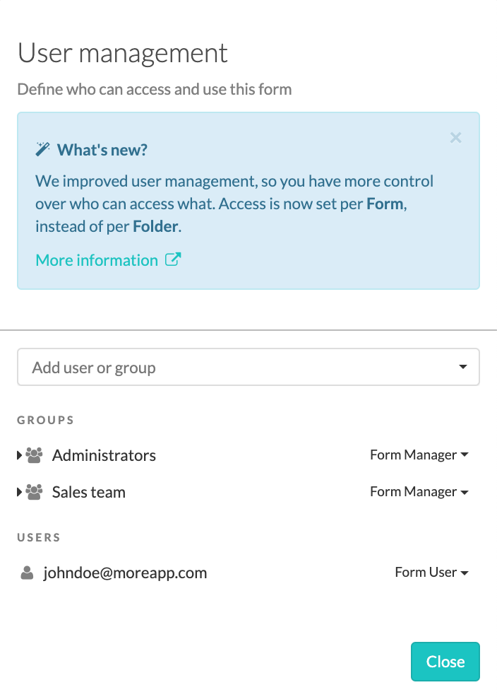How to Manage Users | MoreApp