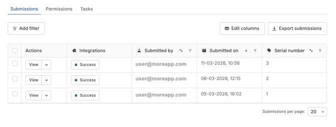 export-serial-number