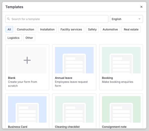 new-form-blank-templates