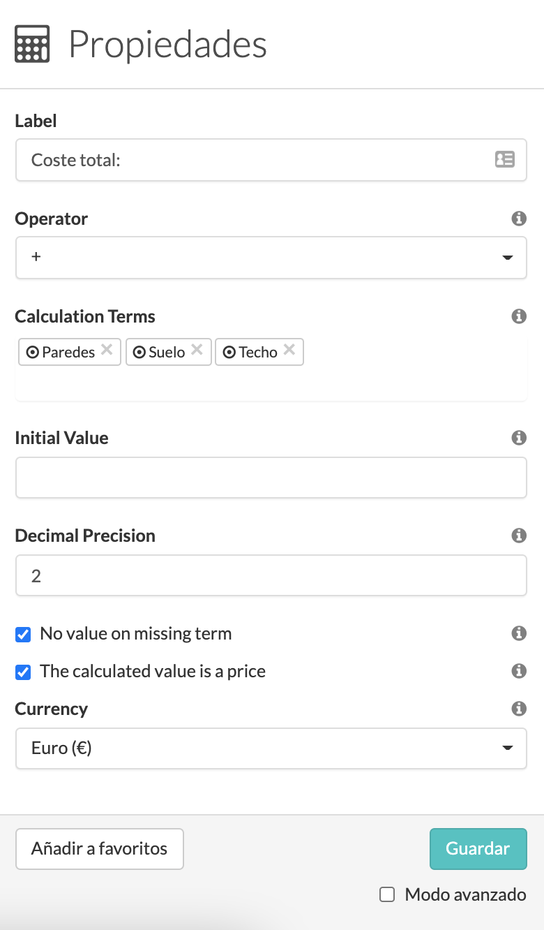 Calculation Widget MoreApp