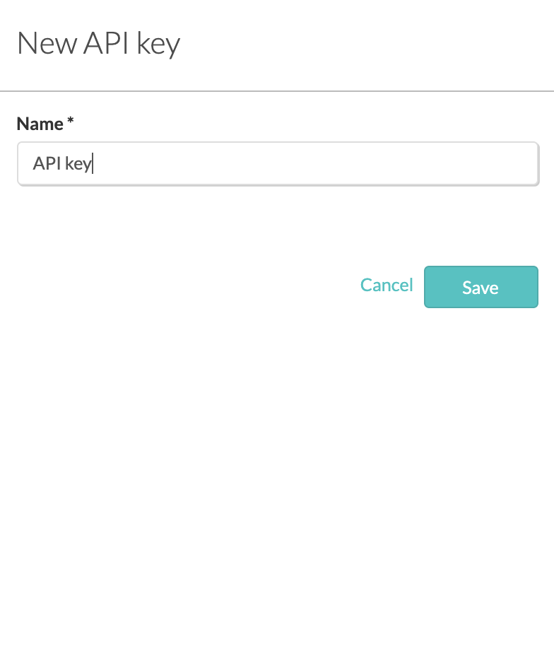 New API key MoreApp