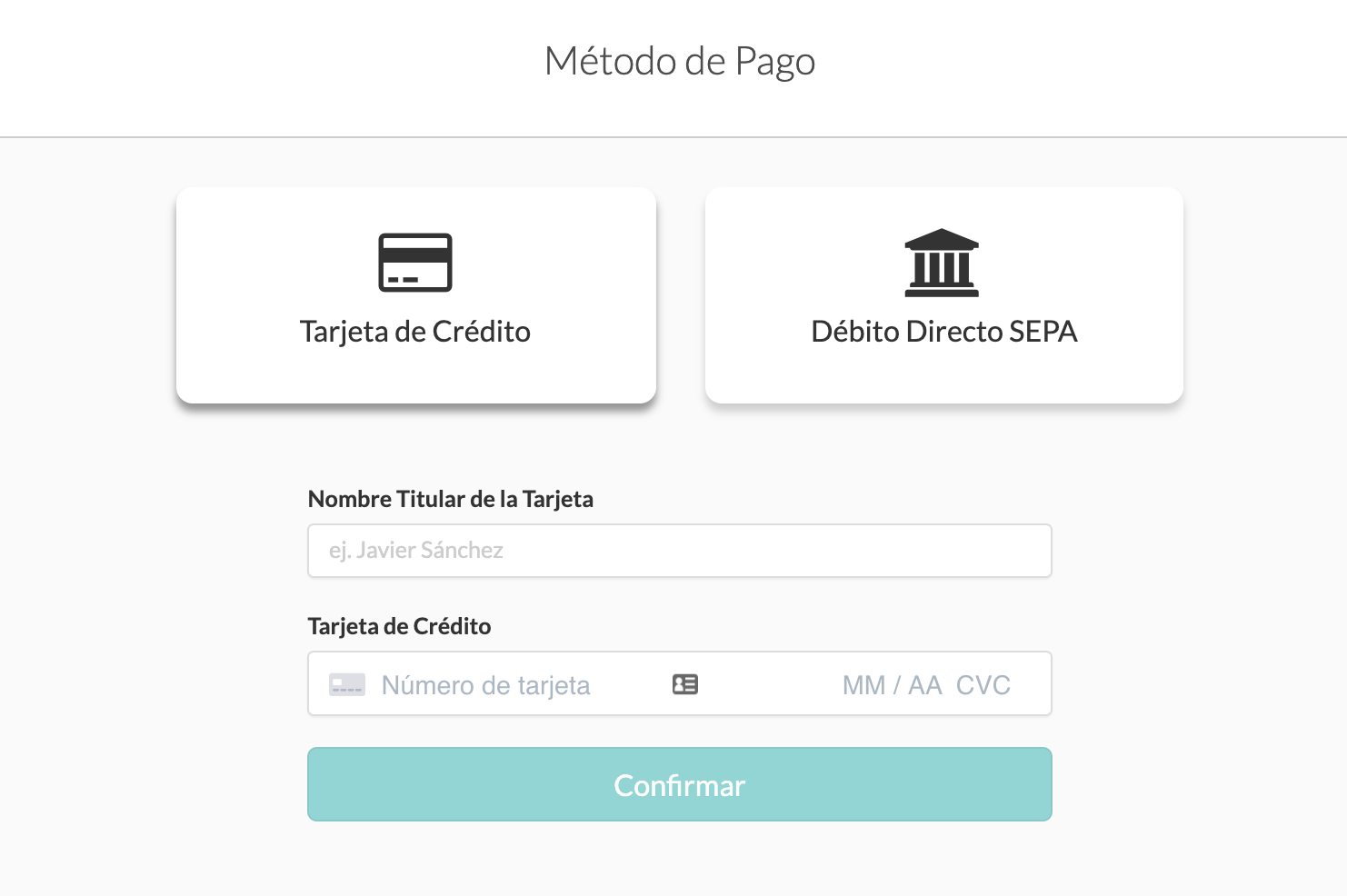 Pago MoreApp con Tarjeta de Crédito